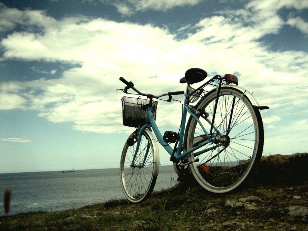Bicycle on a seashore