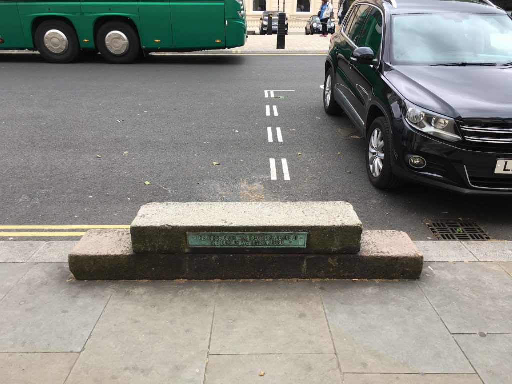 Duke of Wellington horse block london