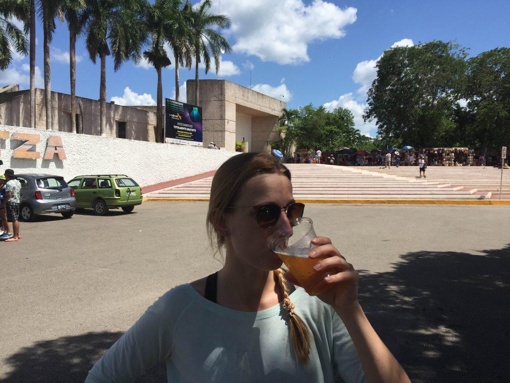 Beer at Chichen Itza