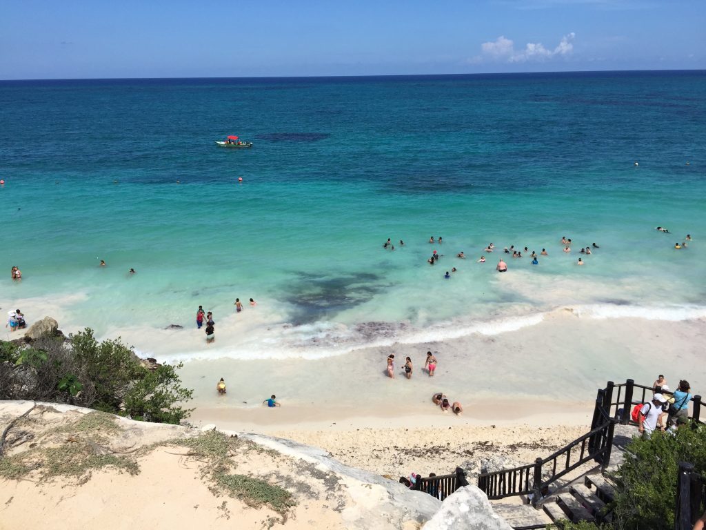 Beach at the Tulum Ruins