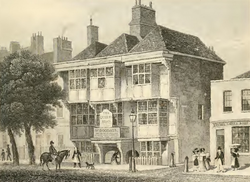 The Old Queen's Head pub old image