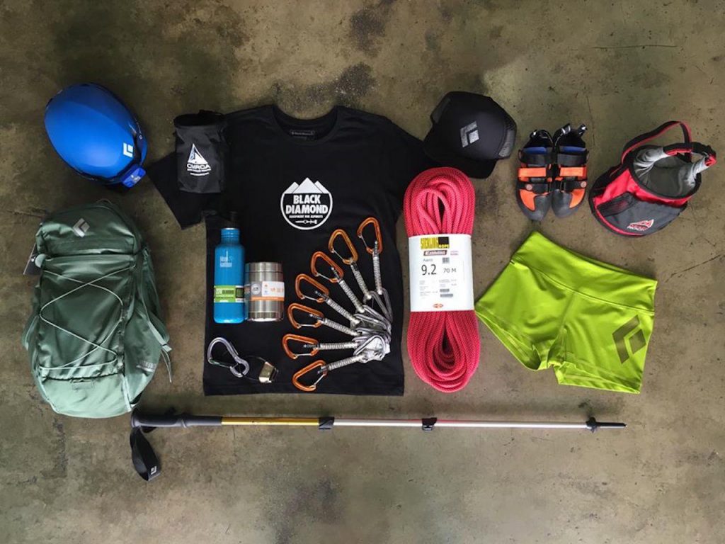 Rock climbing gear