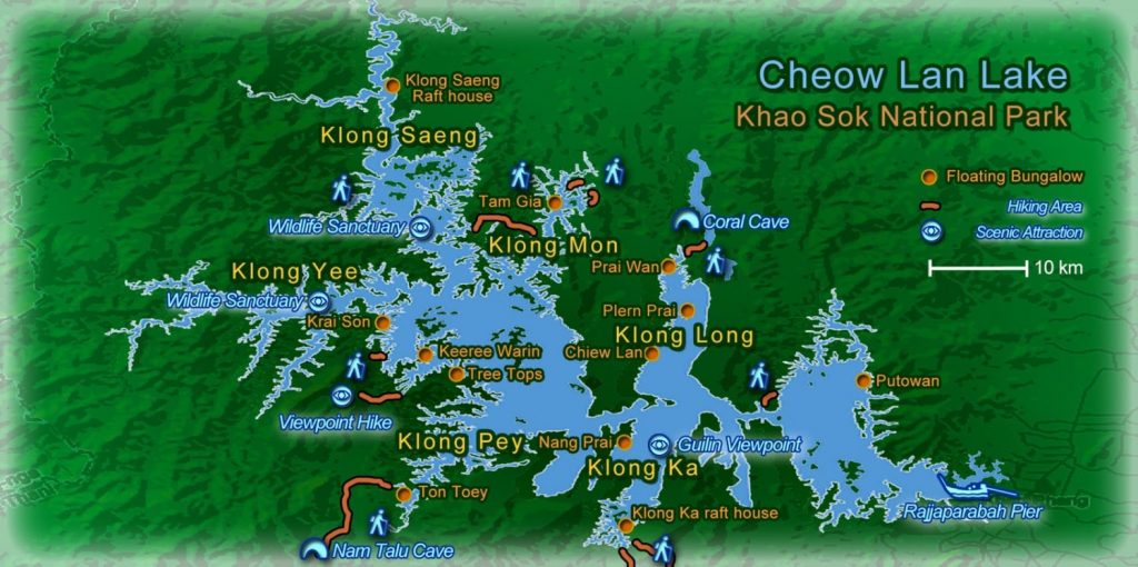 places to see in Cheow Lan Lake